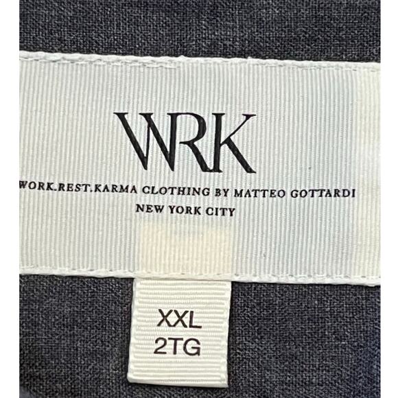 NWT WRK Work Rest Karma Matteo Gottardi Men's 2XL Long Sleeve Button Down Shirt - Picture 3 of 6